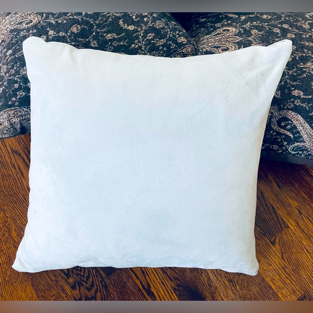 Pale Blue Microfibre Decorative Pillow